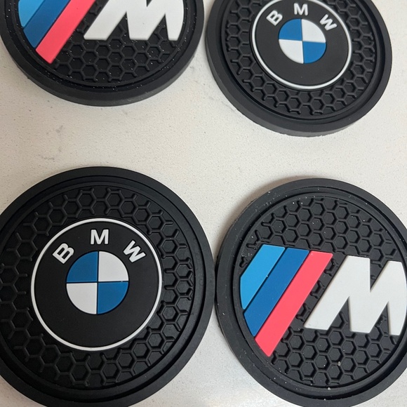 BMW Accessories New Bmw Cup Coasters 2 Pc Car Coasters Bmw M Comp
